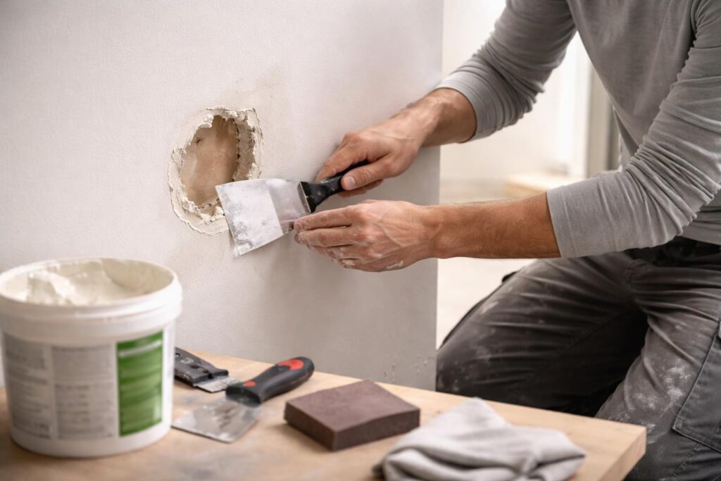 découvrez nos astuces simples et efficaces pour reboucher un trou dans un mur en placo et retrouver un mur lisse comme neuf.