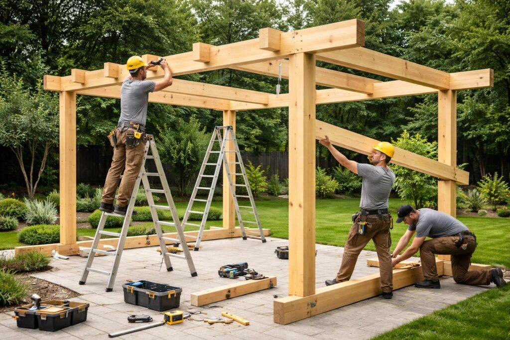découvrez comment construire une pergola en bois durable et esthétique pour embellir votre jardin et profiter d'un espace ombragé unique.