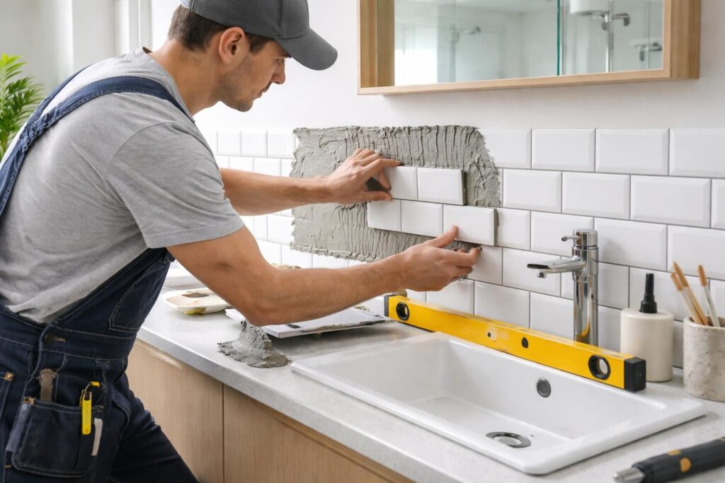 apprenez à poser du carrelage mural dans une salle de bain grâce à notre guide étape par étape pour un résultat professionnel et durable.