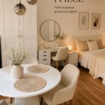 Aménagement chaleureux d'un appartement 1 pièce avec des touches personnelles