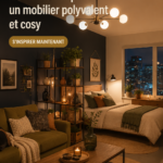 un studio cozy avec un mobilier polyvalent