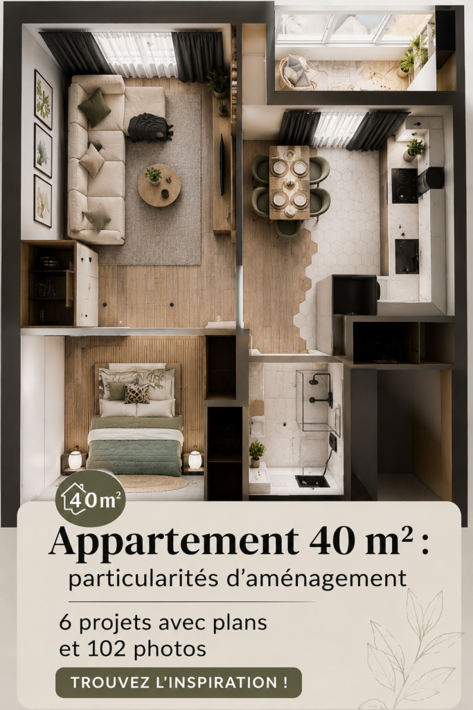 Idées d'aménagement pour un appartement de 40 m²