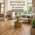 Un intérieur chaleureux avec un sol en bois naturel.