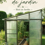 Une serre de jardin accueillant des plantes verdoyantes et fleuries au printemps.