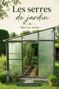 Une serre de jardin accueillant des plantes verdoyantes et fleuries au printemps.