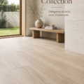 Image d'un intérieur décoré avec la collection Timber, mettant en avant l'effet bois.
