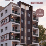 Design d'élévation d'appartement moderne et élégant pour 2024.