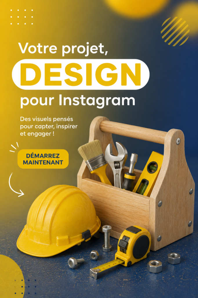 Un collage d'exemples de designs créatifs pour Instagram montrant des posts colorés et harmonieux.