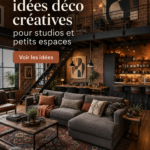 Un studio chic et bien agencé avec des solutions déco astucieuses.