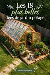 Jardin potager bien organisé avec des légumes en pleine croissance