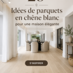 parquet en chêne blanc dans un salon élégant