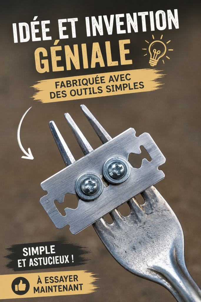 Illustration d'inventions simples et pratiques faites maison