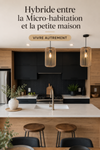 Une maison hybride moderne avec un design innovant et fonctionnel