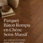 Un intérieur chaleureux avec du parquet bâton rompu en chêne semi-massif