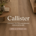 Un intérieur moderne avec du revêtement de sol PVC-free, élégant et chaleureux.