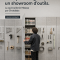 Un showroom moderne présentant une variété d'outils pour le bricolage.