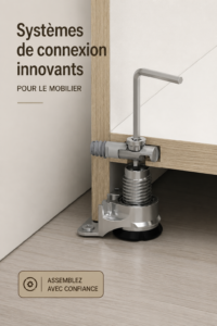 Image d'un salon moderne avec des meubles modulaires connectés
