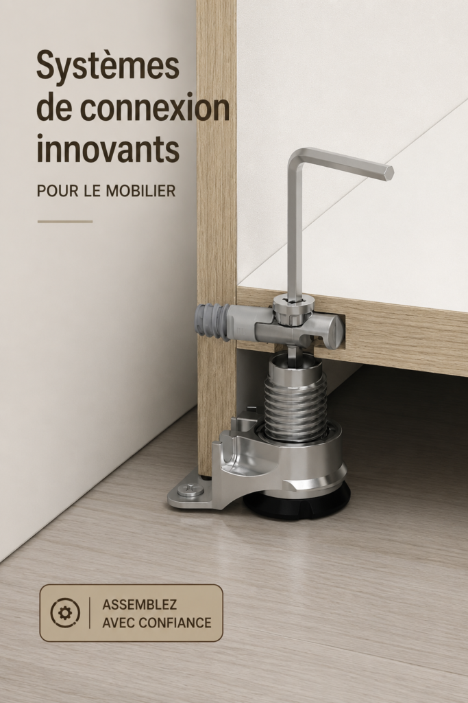 Image d'un salon moderne avec des meubles modulaires connectés