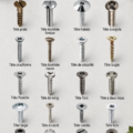 Différents types de têtes de vis illustrés