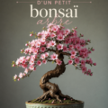 Un petit bonsaï soigneusement entretenu sur une table, apportant une ambiance chaleureuse et apaisante.