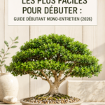 Un bonsaï vert luxuriant dans un pot en céramique, parfait pour les débutants en jardinage.
