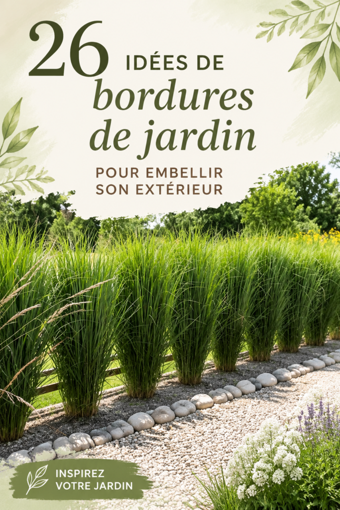 Une belle bordure de jardin en bois délimitant des fleurs colorées, créant une ambiance chaleureuse et accueillante.