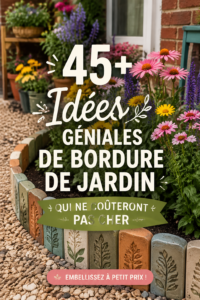 Bordures de jardin créatives et économiques