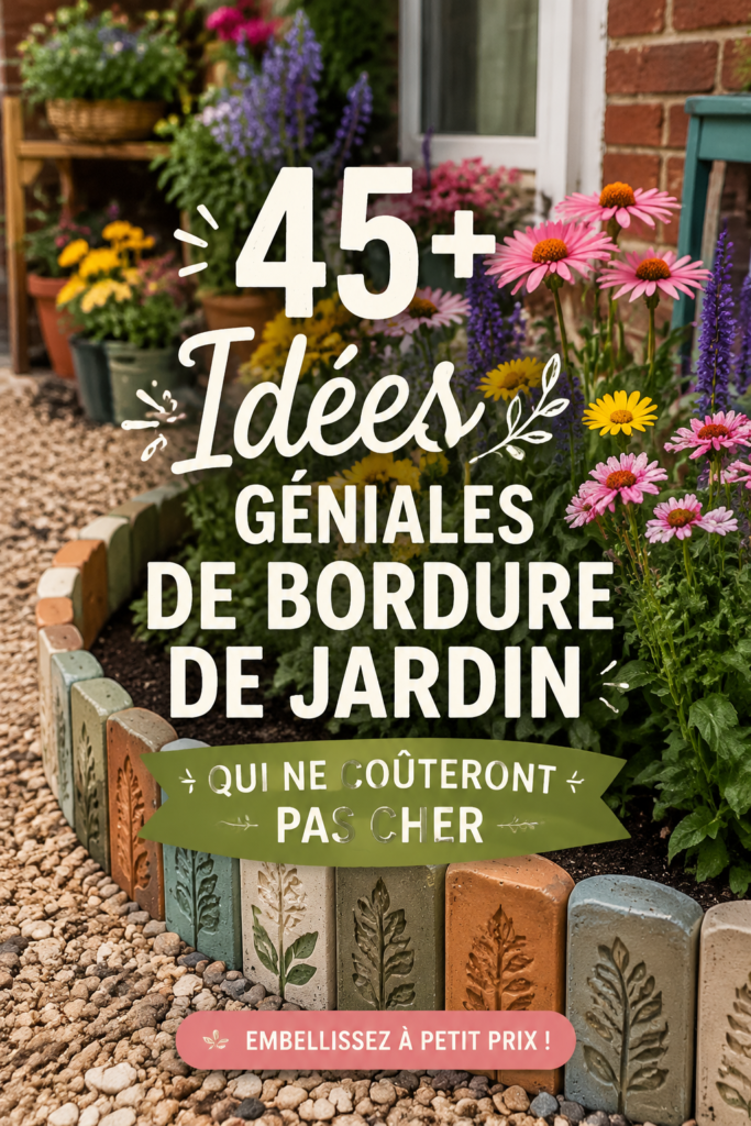 Bordures de jardin créatives et économiques