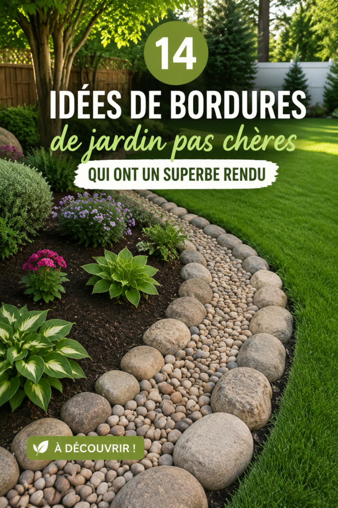 Bordures de jardin colorées et économiques embellissant un espace vert.