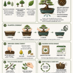 Un bonsaï luxuriant dans un pot élégant, symbole d'un jardin d'intérieur réussi.
