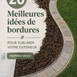 Un jardin bien aménagé avec des angles créatifs et colorés.