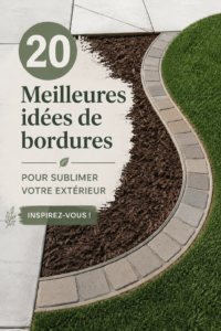 Un jardin bien aménagé avec des angles créatifs et colorés.