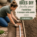 Projets DIY extérieurs faciles dans un jardin