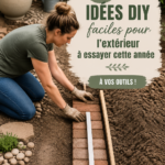 Projets DIY extérieurs faciles dans un jardin