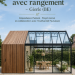 Orangerie moderne transformant un jardin