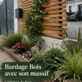 Le bardage en bois massif apporte chaleur et élégance à une maison moderne.
