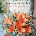 Un bouquet de lys blanc élégant pour un mariage