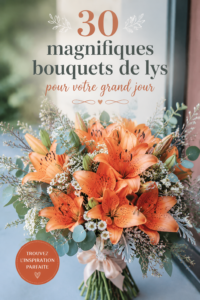 Un bouquet de lys blanc élégant pour un mariage