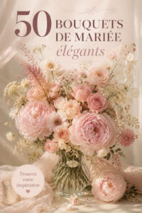 Un bouquet de mariage élégant avec des roses et des pivoines dans des tons pastel