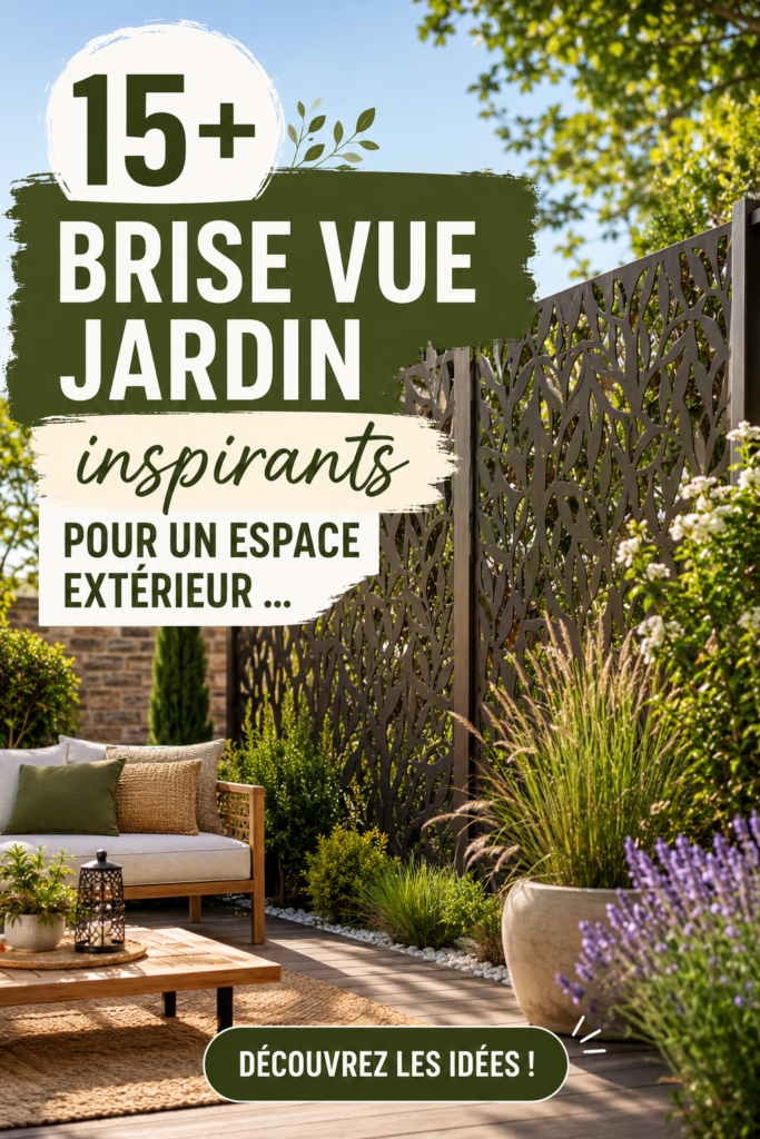 Un jardin boisé avec un brise-vue en treillis et des plantes grimpantes