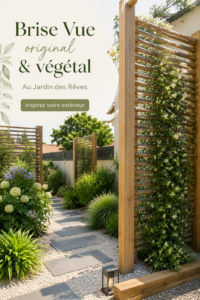 Brise vue végétal élégant dans un jardin bien aménagé.