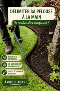 Bordure de jardin bien entretenue avec des fleurs colorées