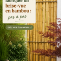 Brise-vue en bambou dans un jardin élégant