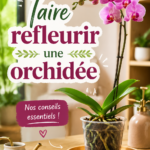 Orchidée en pleine floraison sur un fond lumineux