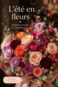 Un bouquet coloré de fleurs d'été illustrant leur beauté et leur symbolique.