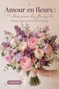 Arrangement floral printanier pour un mariage romantique