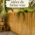 Brise-vue facile à installer dans un jardin moderne