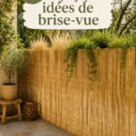Brise-vue facile à installer dans un jardin moderne