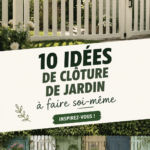 Clôture de jardin en bois DIY dans un espace extérieur fleuri
