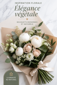 Un intérieur moderne agrémenté d'agencements floraux naturels